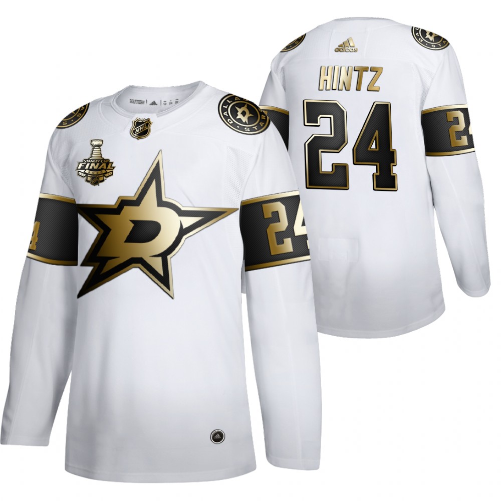 Roope Hintz Stars 2020 Stanley Cup Final Bound White Golden Limited Edition Jersey