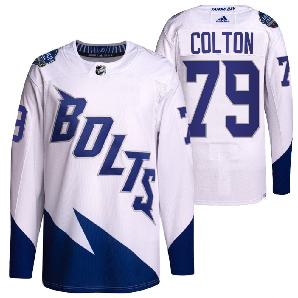 Ross Colton Tampa Bay Lightning White 2022 Stadium Series Primegreen Authentic Jersey