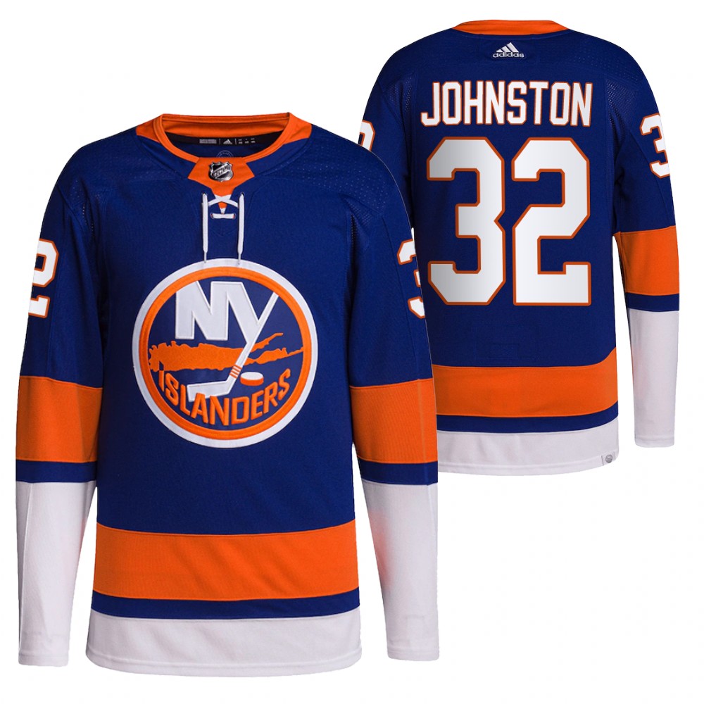 Ross Johnston New York Islanders Royal Home Primegreen Authentic Pro Jersey