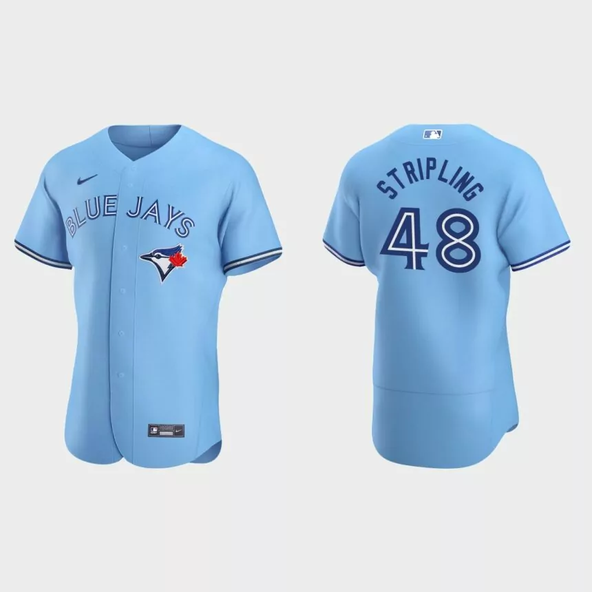 Ross Stripling #48 Toronto Blue Jays Authentic Alternate Jersey – Powder Blue