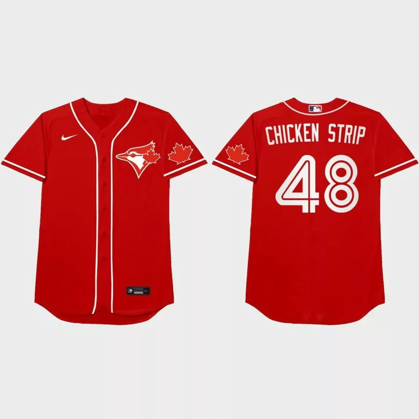 Ross Stripling 2021 Players’ Weekend Chicken Strip Nickname Jersey – Red