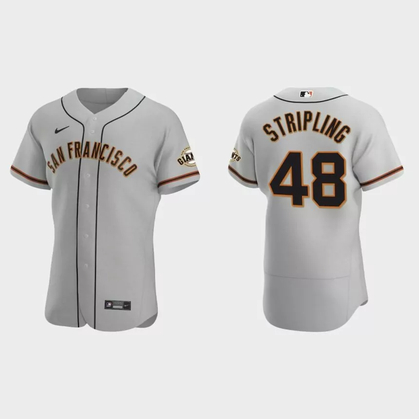 Ross Stripling San Francisco Giants Authentic Road Jersey – Gray