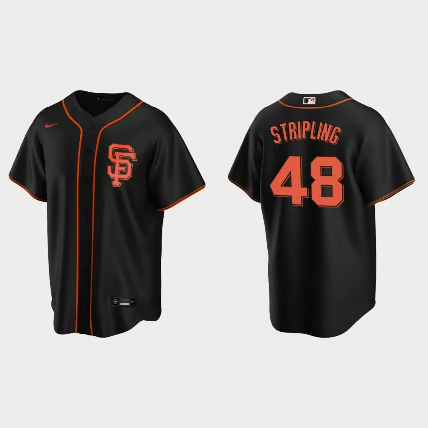 Ross Stripling San Francisco Giants Replica Alternate Jersey – Black