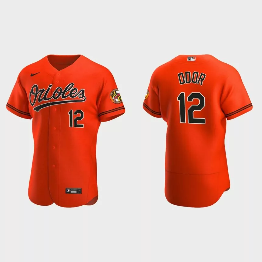 Rougned Odor Baltimore Orioles Authentic Alternate Jersey – Orange