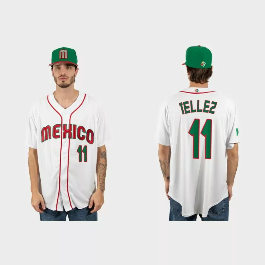 Rowdy Tellez Mexico Baseball 2023 World Baseball Classic Jersey – White