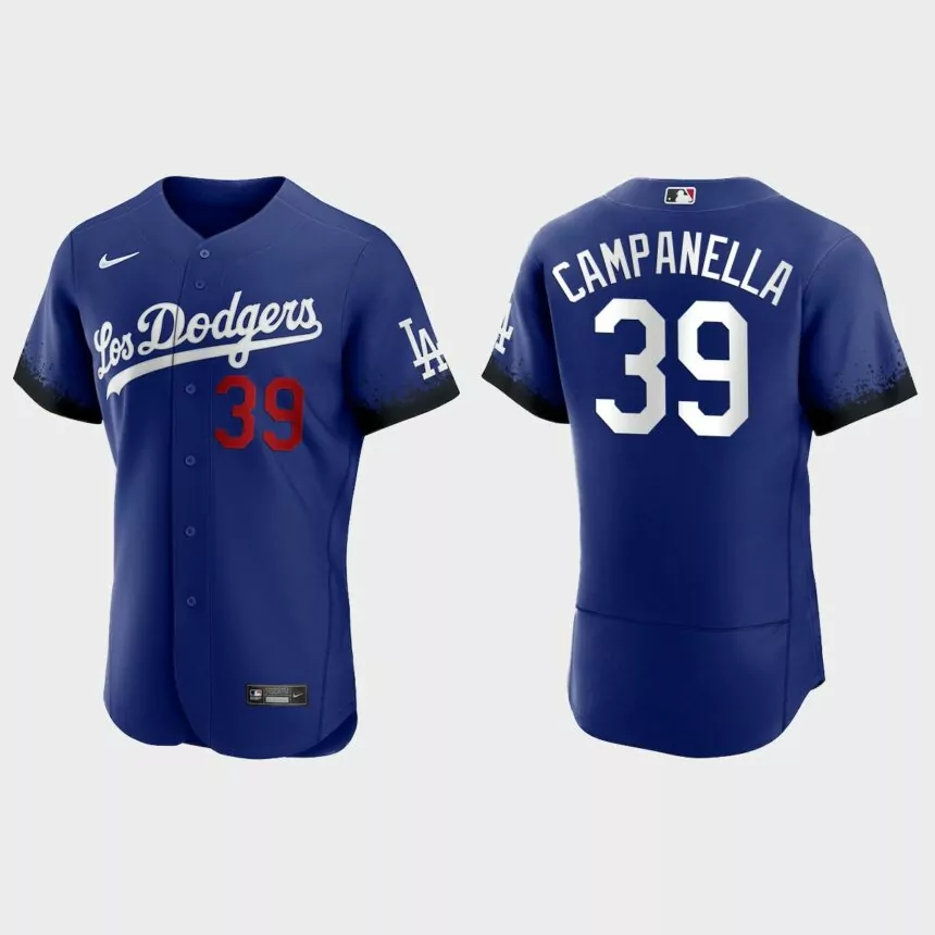 Roy Campanella Los Angeles Dodgers 2021 City Connect Authentic Jersey – Royal