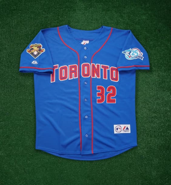 Roy Halladay 2001 Toronto Blue Jays 25th   Anniversary   Men's Jersey