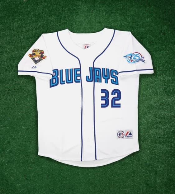 Roy Halladay 2001 Toronto Blue Jays 25th Anniversary   Men's Jersey
