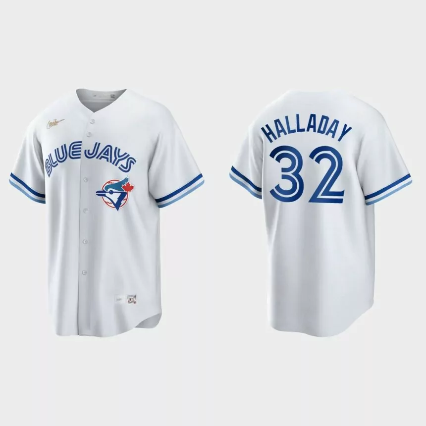 Roy Halladay Toronto Blue Jays Cooperstown Collection Jersey – White