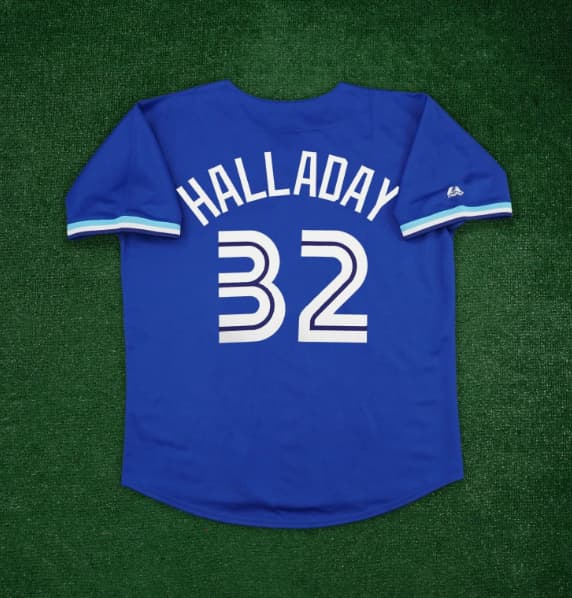 Roy Halladay Toronto Blue Jays Men's Cooperstown Alternate Blue Jersey