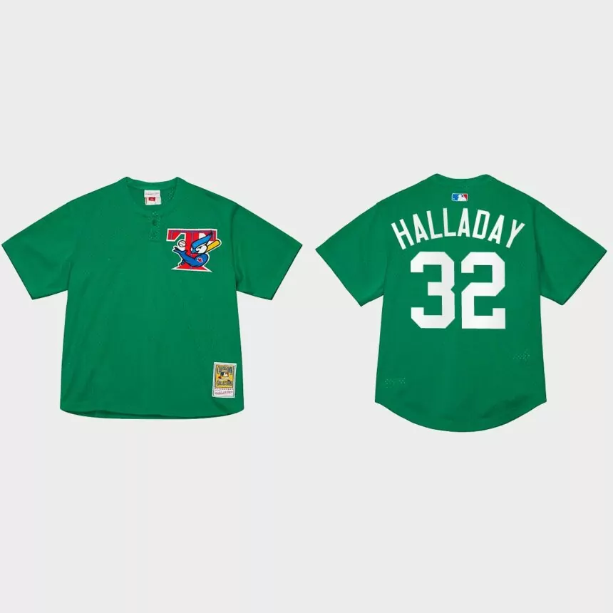 Roy Halladay Toronto Blue Jays St. Patrick’s Day Authentic Jersey – Green