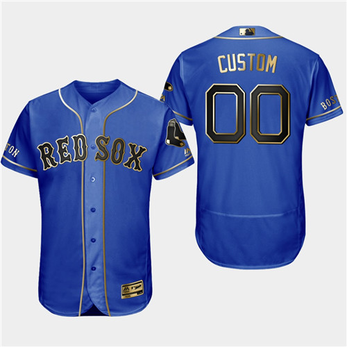 Royal Custom Black Golden Flex Base Jersey