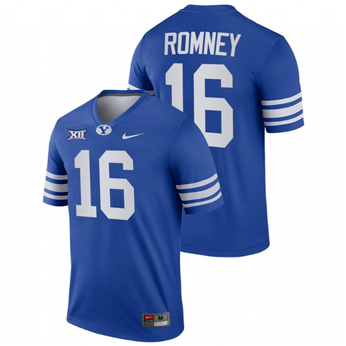Royal Men BYU Cougars Baylor Romney College Football Big 12 Jersey