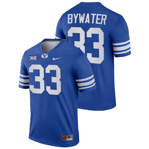 Royal Men BYU Cougars Ben Bywater College Football Big 12 Jersey