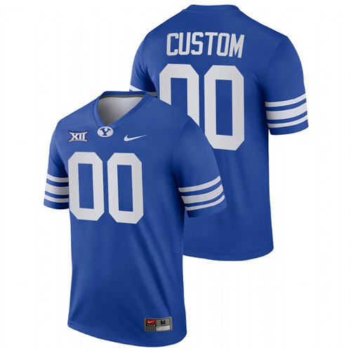 Royal Men BYU Cougars Custom College Football Big 12 Jersey
