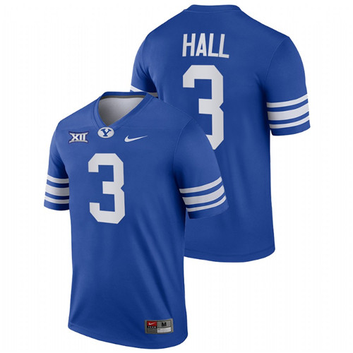 Royal Men BYU Cougars Jaren Hall College Football Big 12 Jersey