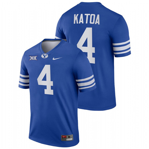 Royal Men BYU Cougars Lopini Katoa College Football Big 12 Jersey
