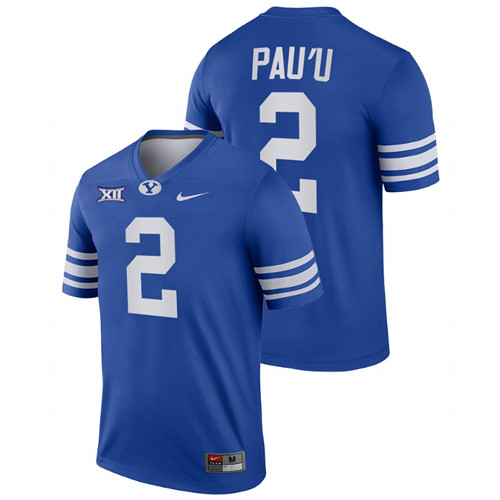 Royal Men BYU Cougars Neil Pau'u College Football Big 12 Jersey