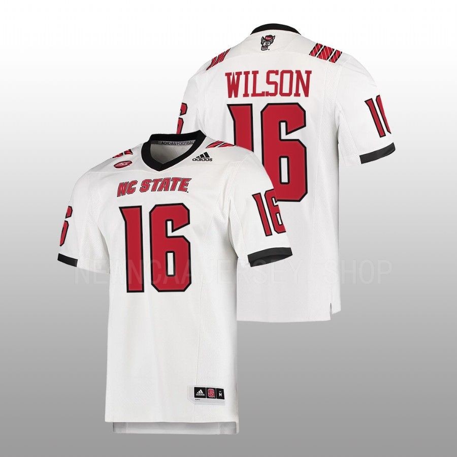 Russell Wilson NC State Wolfpack White Alumni Football Jersey