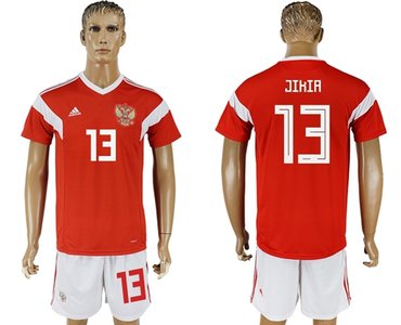 Russia #13 Jikia Home Soccer Country Jersey