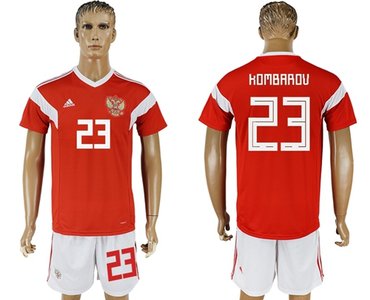 Russia #23 Kombarov Home Soccer Country Jersey