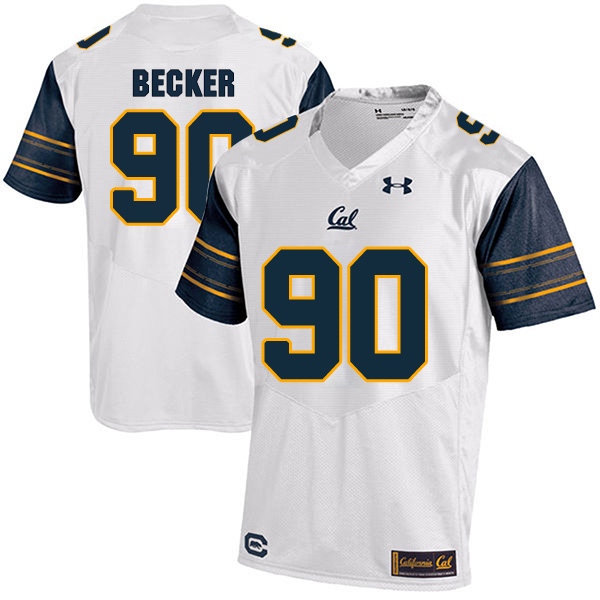 Rusty Becker California Golden Bears Men's Jersey - #90 NCAA White Stitched Authentic