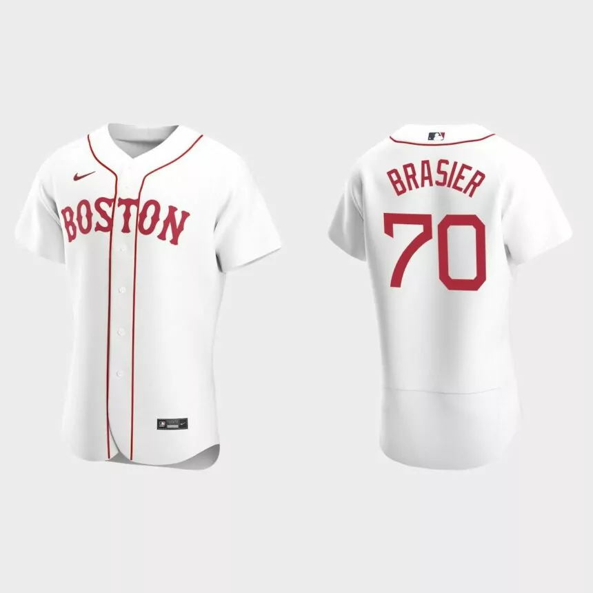Ryan Brasier Boston Red Sox Authentic Alternate Jersey – White