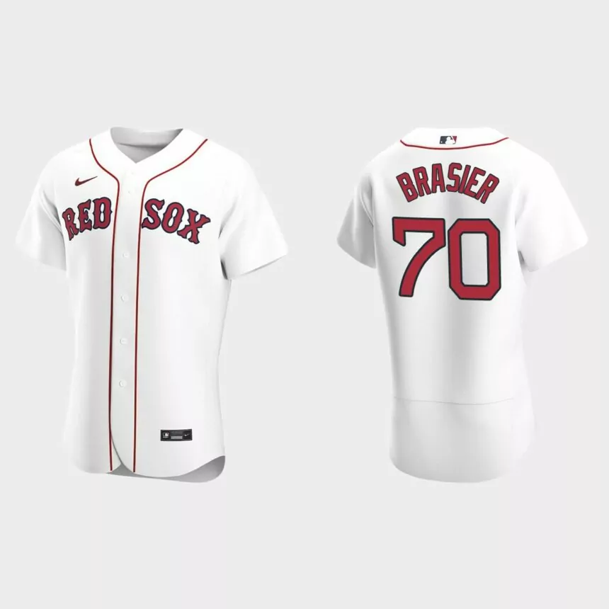 Ryan Brasier Boston Red Sox Authentic Home Jersey – White