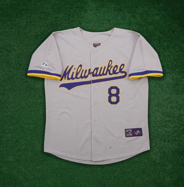 Ryan Braun 1993 Milwaukee Brewers Men's Grey Road Cooperstown Jersey