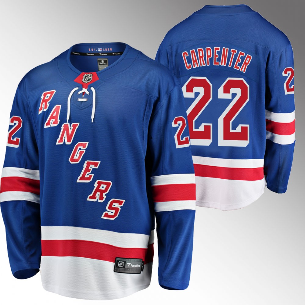 Ryan Carpenter Jersey New York Rangers Home Royal Breakaway Player