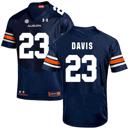 Ryan Davis Auburn Tigers Men's Jersey - #23 NCAA Navy Blue Stitched Authentic