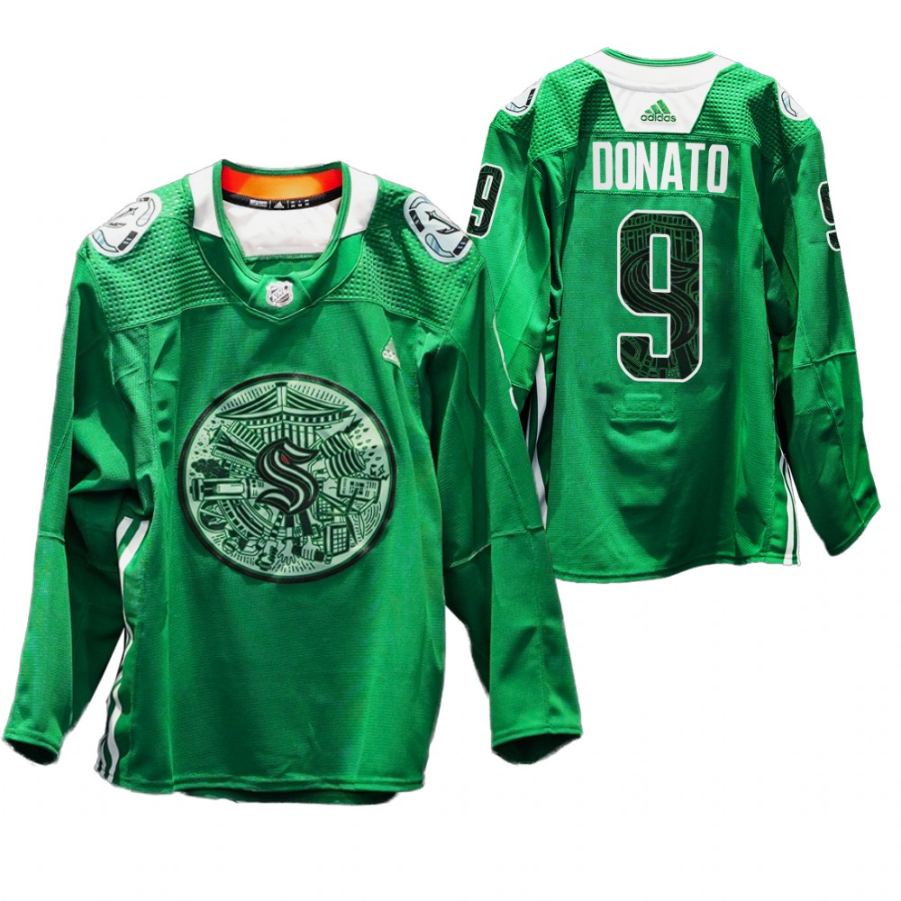 Ryan Donato Kraken Green Night Jersey Green Eco-conscious