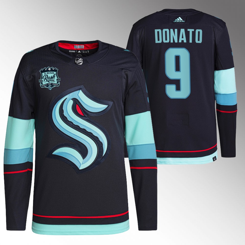 Ryan Donato Seattle Kraken Navy Primegreen Authentic Home Jersey
