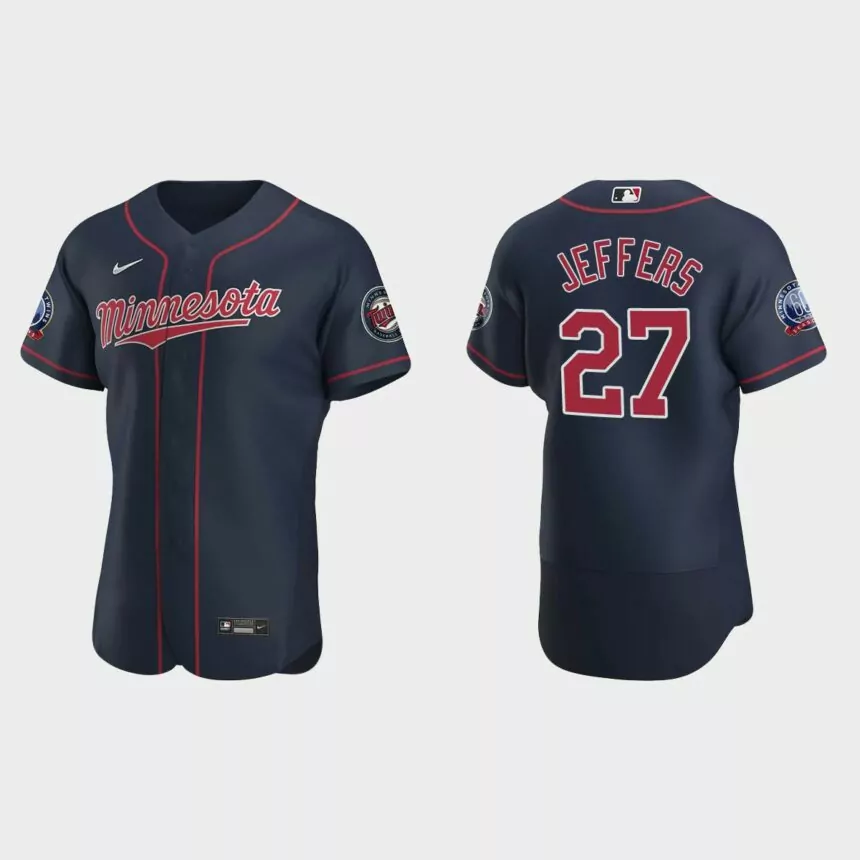 Ryan Jeffers #27 Minnesota Twins Authentic Alternate Jersey – Navy