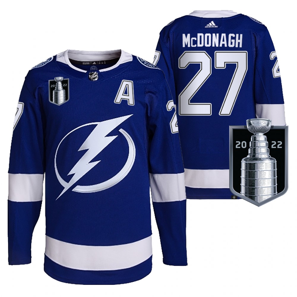 Ryan McDonagh Jersey Tampa Bay Lightning 2022 Stanley Cup Playoffs Blue Authentic Pro