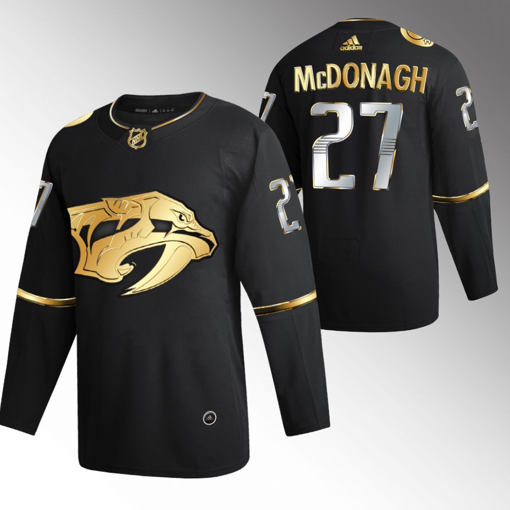 Ryan McDonagh Predators #27 Black Golden Edition Jersey