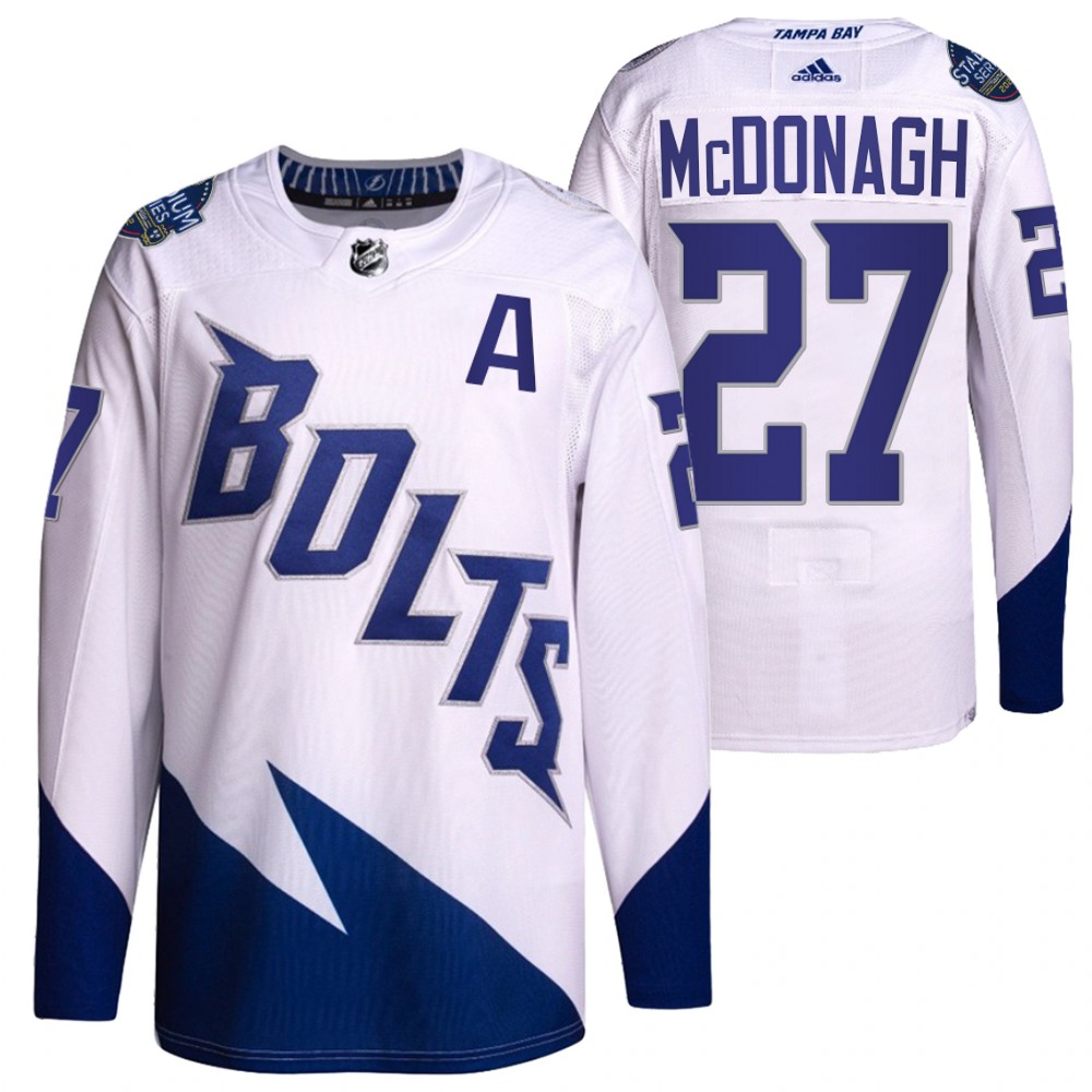 Ryan McDonagh Tampa Bay Lightning White 2022 Stadium Series Primegreen Authentic Jersey