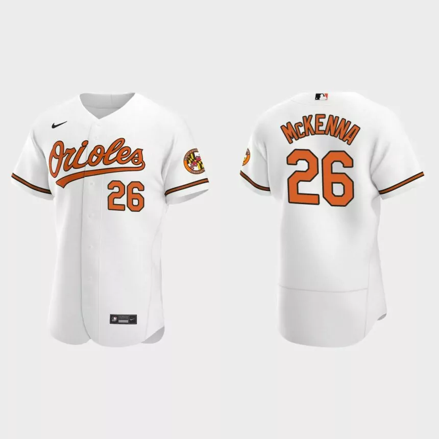 Ryan McKenna Baltimore Orioles Authentic Home Jersey – White