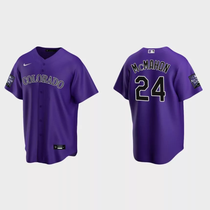 Ryan McMahon Colorado Rockies 2021 All-Star Game Alternate Replica Jersey – Purple