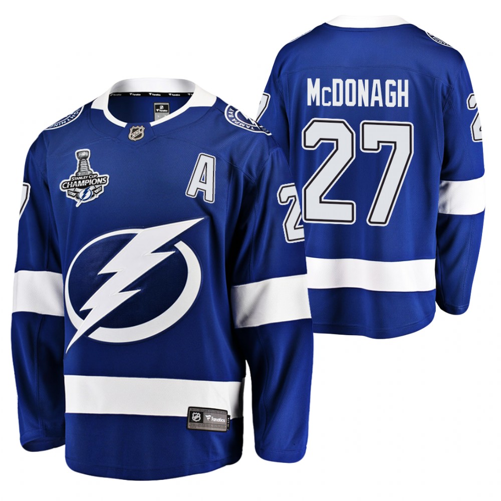 Ryan Mcdonagh Lightning 2020 Stanley Cup Champions Blue Home Jersey