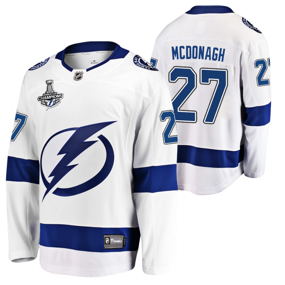 Ryan Mcdonagh Lightning 2020 Stanley Cup Champions White Away Jersey