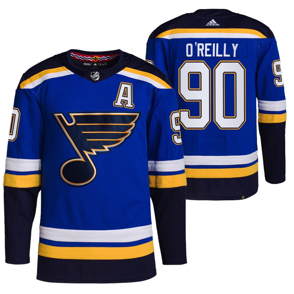 Ryan O'Reilly 2021-22 St. Louis Blues Blue Home Primegreen Authentic Pro Jersey
