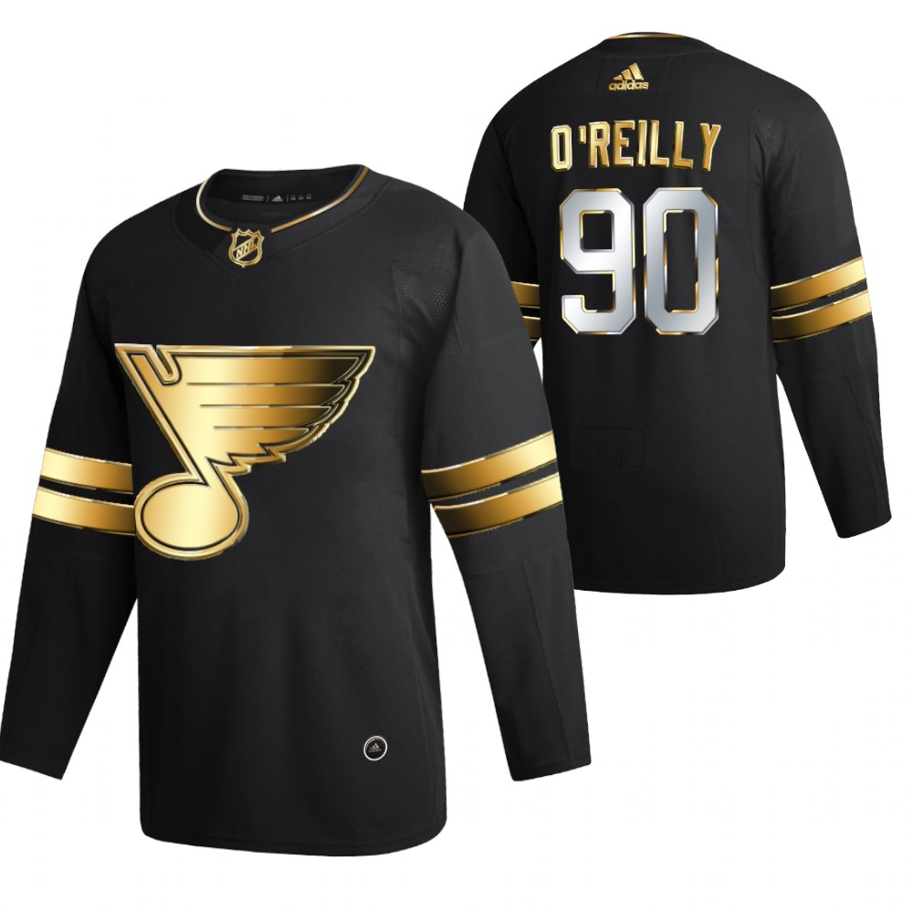 Ryan O'reilly St. Louis Blues Black 2021 Golden Edition Jersey Limited Authentic