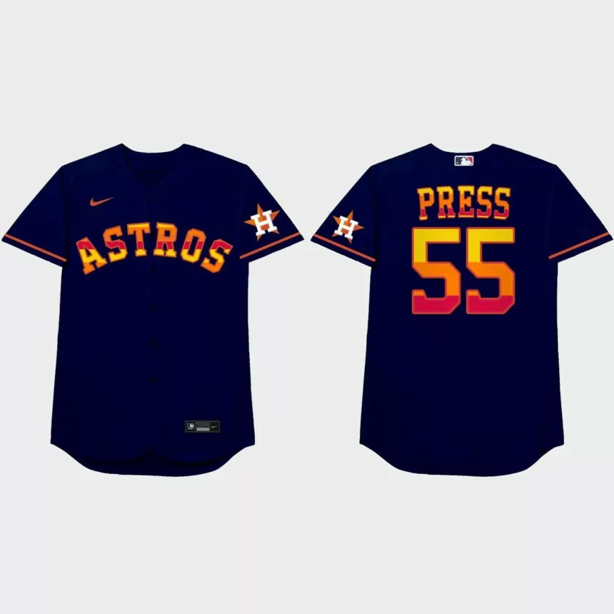 Ryan Pressly 2021 Players’ Weekend Press Nickname Jersey – Royal