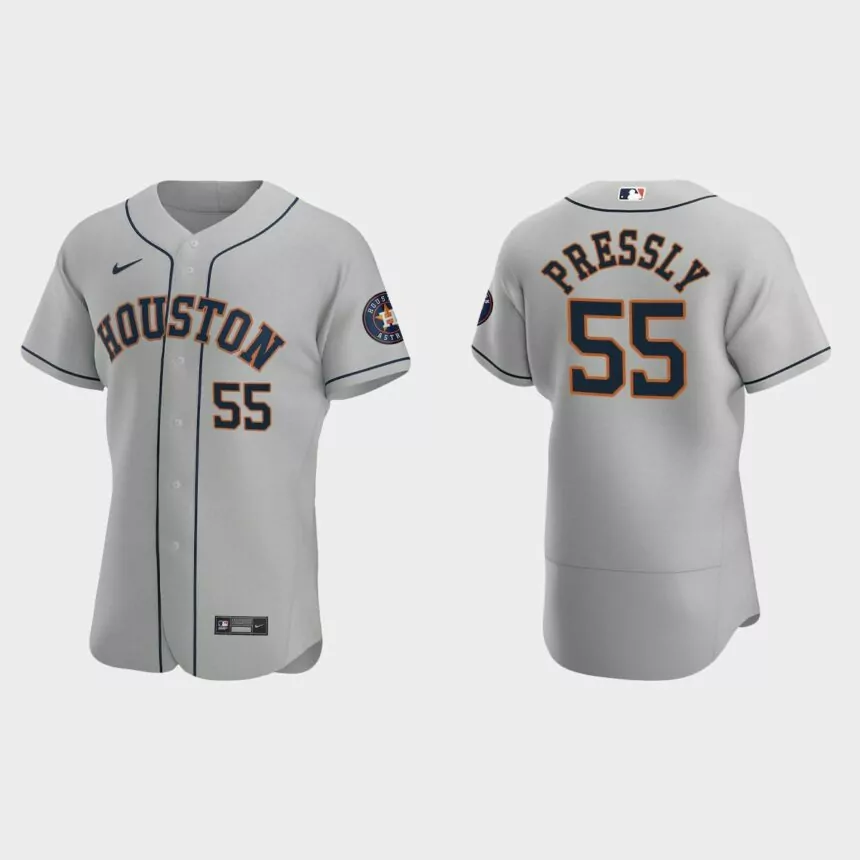 Ryan Pressly Houston Astros Authentic Road Jersey – Gray