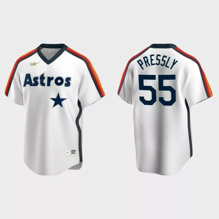 Ryan Pressly Houston Astros Cooperstown Collection Home Jersey – White