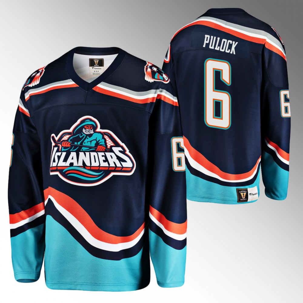 Ryan Pulock 2022-23 New York Islanders Reverse Retro 2.0 Navy Jersey Replica