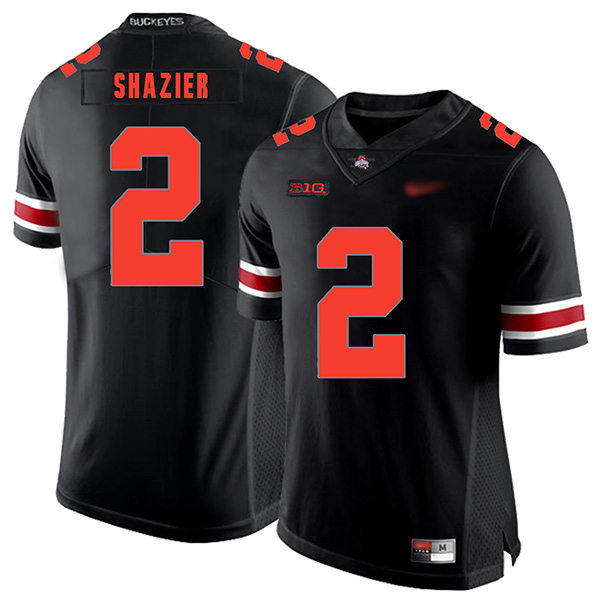 Ryan Shazier Ohio State Buckeyes Men's Jersey - #2 NCAA Black Replica Authentic
