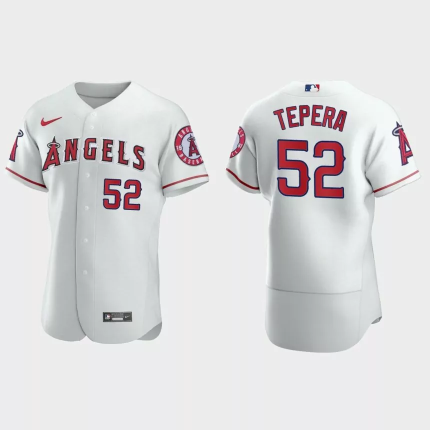 Ryan Tepera Los Angeles Angels Authentic Home Jersey – White