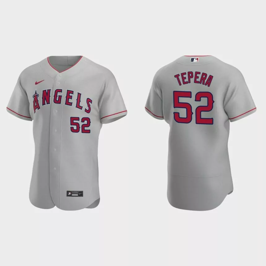 Ryan Tepera Los Angeles Angels Authentic Road Jersey – Gray
